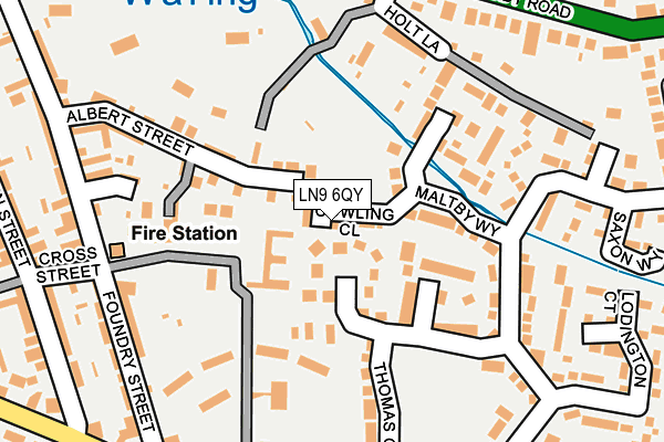 LN9 6QY map - OS OpenMap – Local (Ordnance Survey)