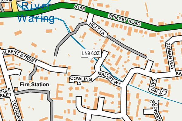 LN9 6QZ map - OS OpenMap – Local (Ordnance Survey)