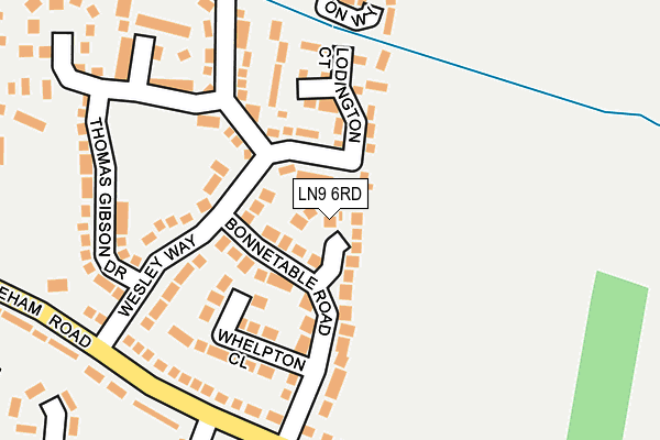 LN9 6RD map - OS OpenMap – Local (Ordnance Survey)