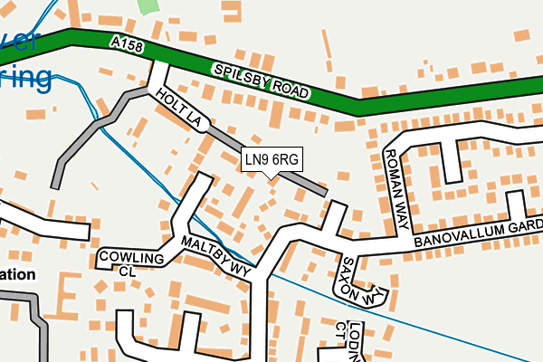 LN9 6RG map - OS OpenMap – Local (Ordnance Survey)