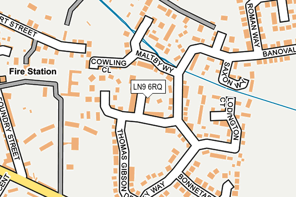 LN9 6RQ map - OS OpenMap – Local (Ordnance Survey)