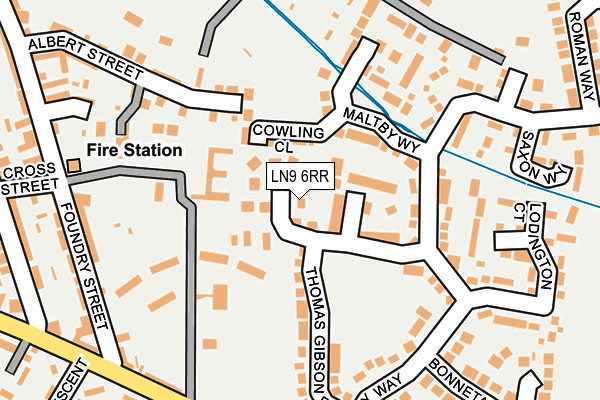 LN9 6RR map - OS OpenMap – Local (Ordnance Survey)