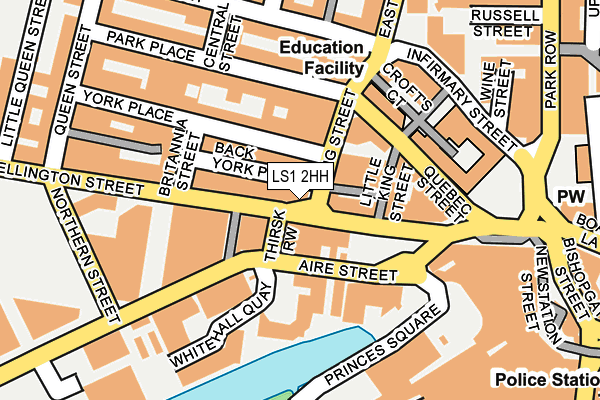 LS1 2HH map - OS OpenMap – Local (Ordnance Survey)