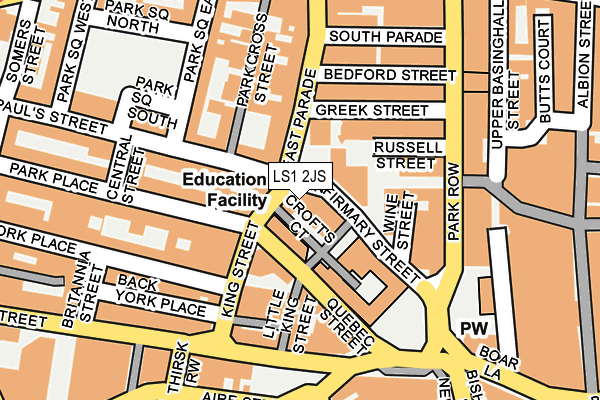 Map of YORPARKS LIMITED at local scale