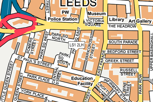 LS1 2LH map - OS OpenMap – Local (Ordnance Survey)