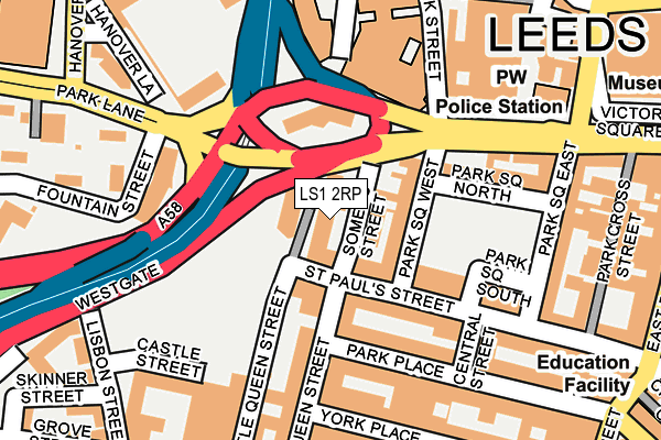 LS1 2RP map - OS OpenMap – Local (Ordnance Survey)