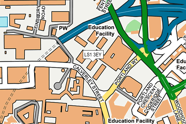 LS1 3EY map - OS OpenMap – Local (Ordnance Survey)