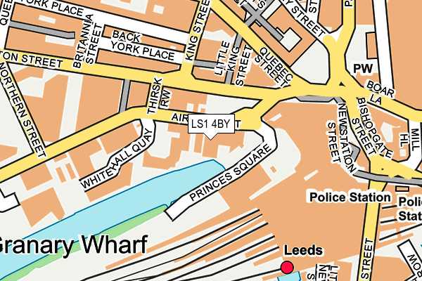 LS1 4BY map - OS OpenMap – Local (Ordnance Survey)