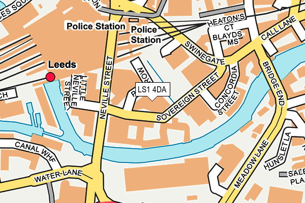 LS1 4DA map - OS OpenMap – Local (Ordnance Survey)