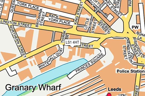 LS1 4HT map - OS OpenMap – Local (Ordnance Survey)