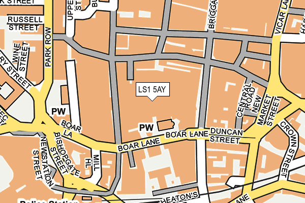 LS1 5AY map - OS OpenMap – Local (Ordnance Survey)
