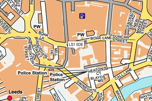 LS1 5DE map - OS OpenMap – Local (Ordnance Survey)