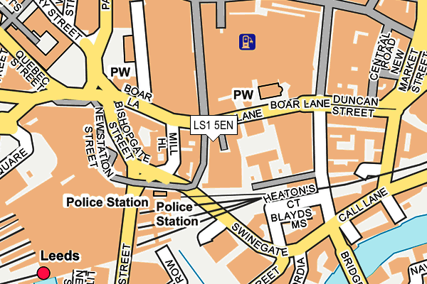 LS1 5EN map - OS OpenMap – Local (Ordnance Survey)
