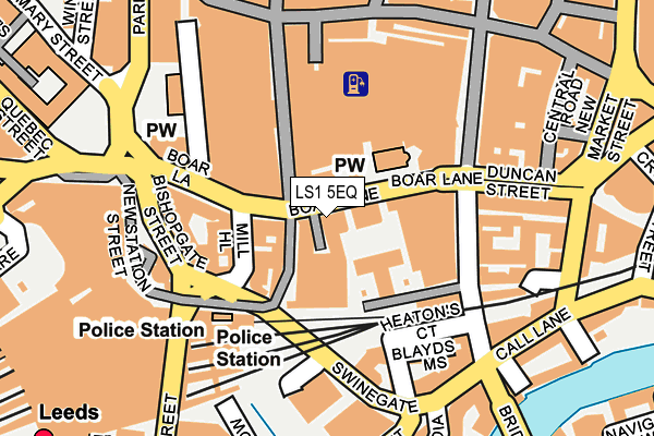 LS1 5EQ map - OS OpenMap – Local (Ordnance Survey)