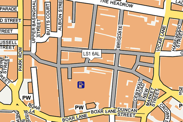 LS1 6AL map - OS OpenMap – Local (Ordnance Survey)