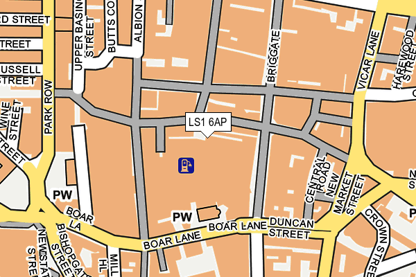 LS1 6AP map - OS OpenMap – Local (Ordnance Survey)