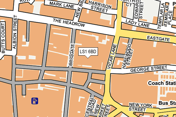 LS1 6BD map - OS OpenMap – Local (Ordnance Survey)