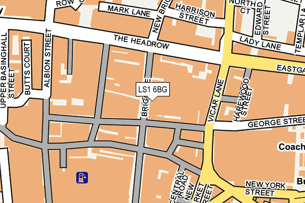 LS1 6BG map - OS OpenMap – Local (Ordnance Survey)