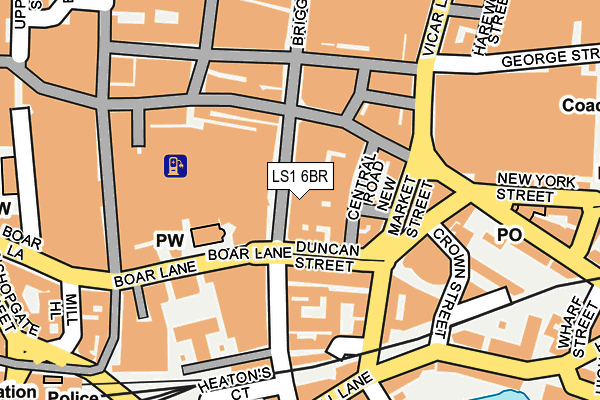 LS1 6BR map - OS OpenMap – Local (Ordnance Survey)