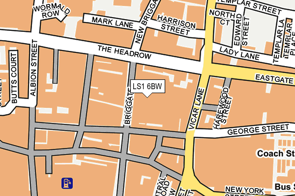 LS1 6BW map - OS OpenMap – Local (Ordnance Survey)