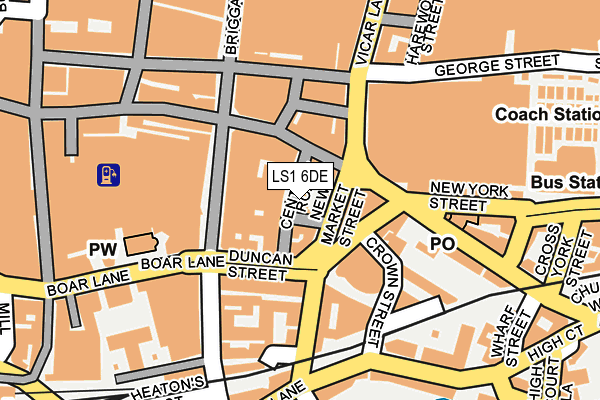 LS1 6DE map - OS OpenMap – Local (Ordnance Survey)