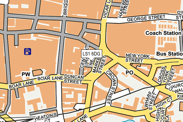 LS1 6DG map - OS OpenMap – Local (Ordnance Survey)