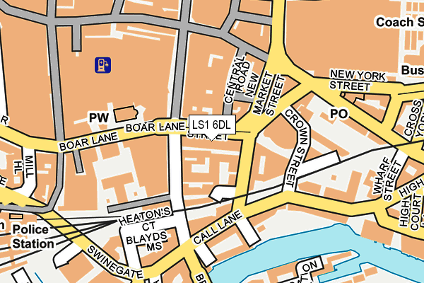 LS1 6DL map - OS OpenMap – Local (Ordnance Survey)