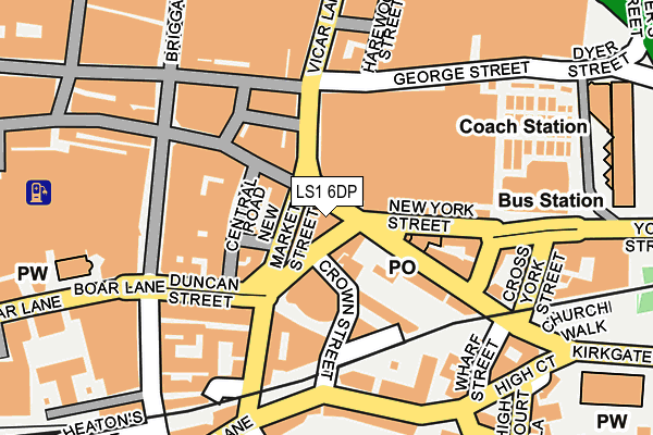 LS1 6DP map - OS OpenMap – Local (Ordnance Survey)
