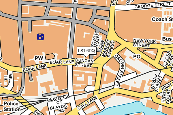 LS1 6DQ map - OS OpenMap – Local (Ordnance Survey)