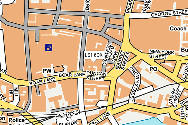 LS1 6DX map - OS OpenMap – Local (Ordnance Survey)