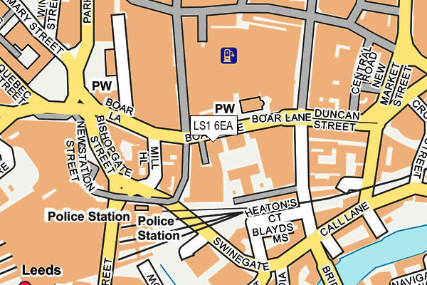 LS1 6EA map - OS OpenMap – Local (Ordnance Survey)