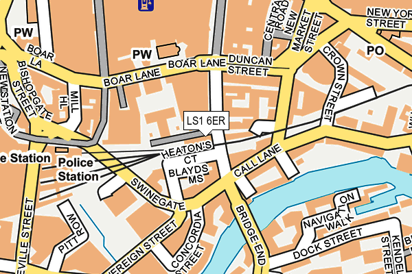 LS1 6ER map - OS OpenMap – Local (Ordnance Survey)