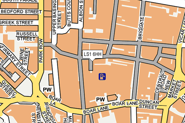 LS1 6HH map - OS OpenMap – Local (Ordnance Survey)