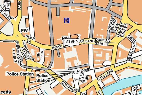 LS1 6HP map - OS OpenMap – Local (Ordnance Survey)