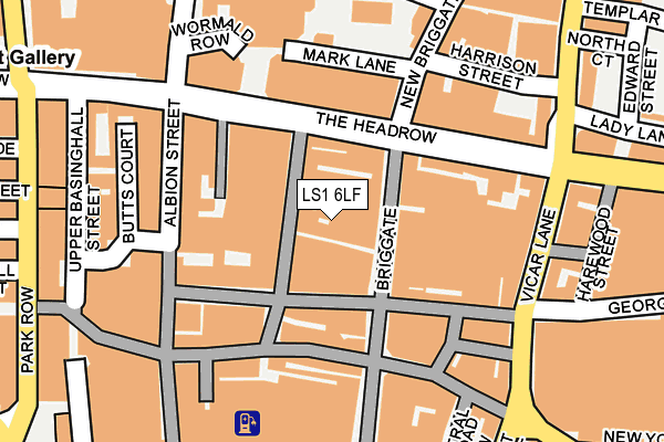 LS1 6LF map - OS OpenMap – Local (Ordnance Survey)