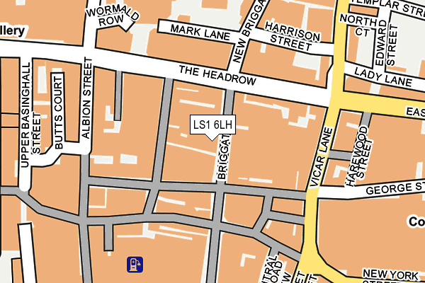 LS1 6LH map - OS OpenMap – Local (Ordnance Survey)