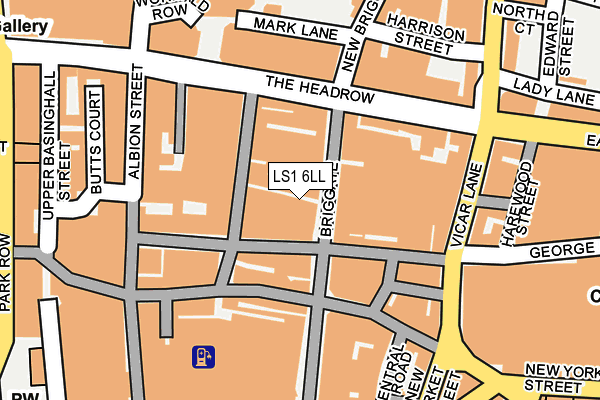 LS1 6LL map - OS OpenMap – Local (Ordnance Survey)