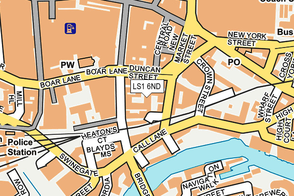 LS1 6ND map - OS OpenMap – Local (Ordnance Survey)