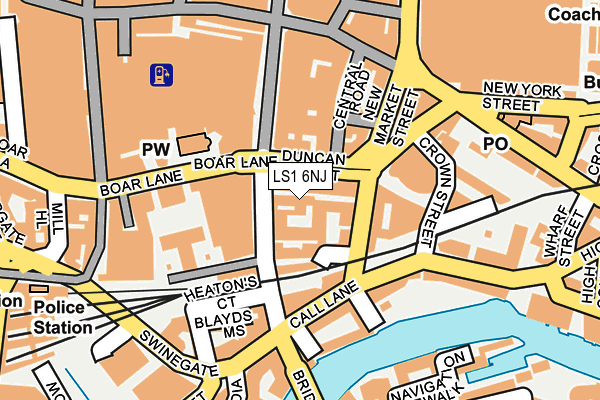 LS1 6NJ map - OS OpenMap – Local (Ordnance Survey)