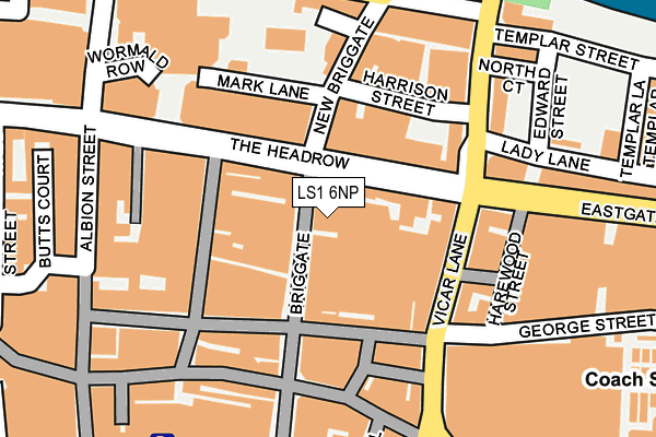 LS1 6NP map - OS OpenMap – Local (Ordnance Survey)