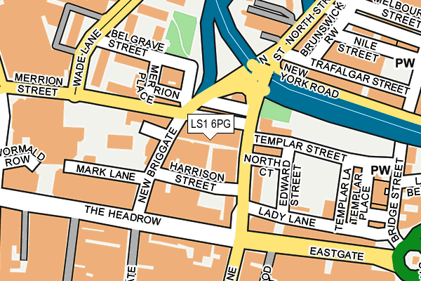 LS1 6PG map - OS OpenMap – Local (Ordnance Survey)