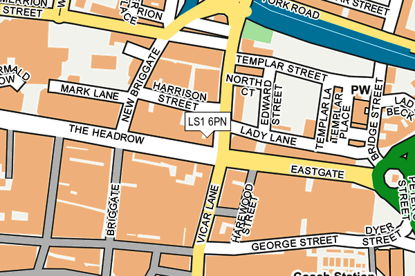 LS1 6PN map - OS OpenMap – Local (Ordnance Survey)