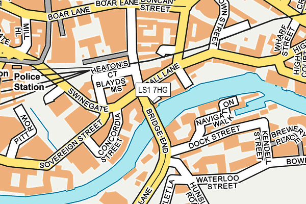 LS1 7HG map - OS OpenMap – Local (Ordnance Survey)