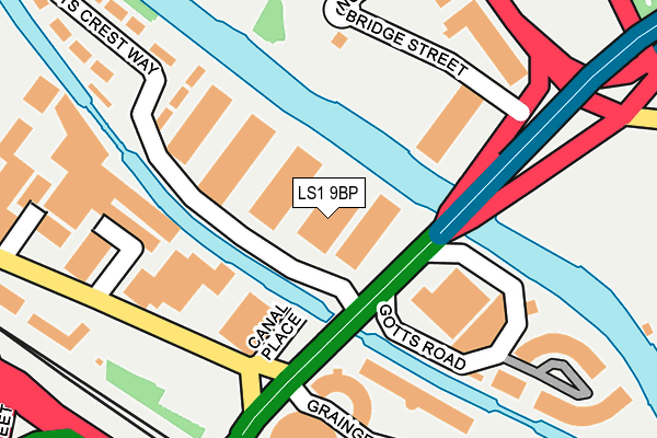 LS1 9BP map - OS OpenMap – Local (Ordnance Survey)