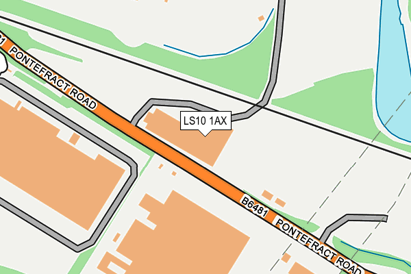 LS10 1AX map - OS OpenMap – Local (Ordnance Survey)