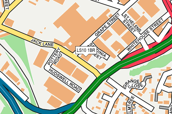 LS10 1BR map - OS OpenMap – Local (Ordnance Survey)