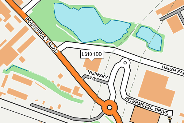 LS10 1DD map - OS OpenMap – Local (Ordnance Survey)