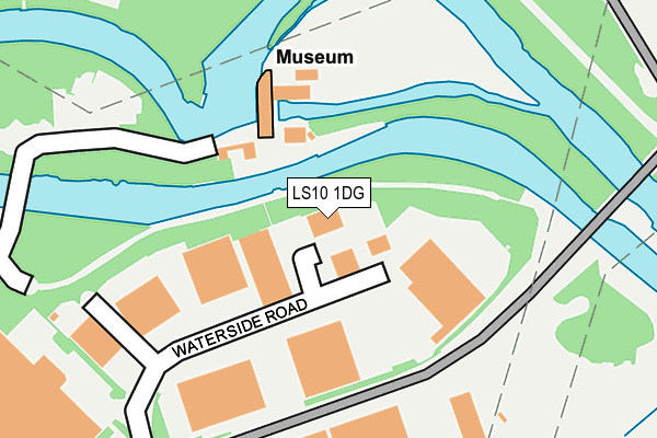 LS10 1DG map - OS OpenMap – Local (Ordnance Survey)
