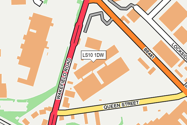 LS10 1DW map - OS OpenMap – Local (Ordnance Survey)