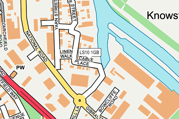 LS10 1GB map - OS OpenMap – Local (Ordnance Survey)